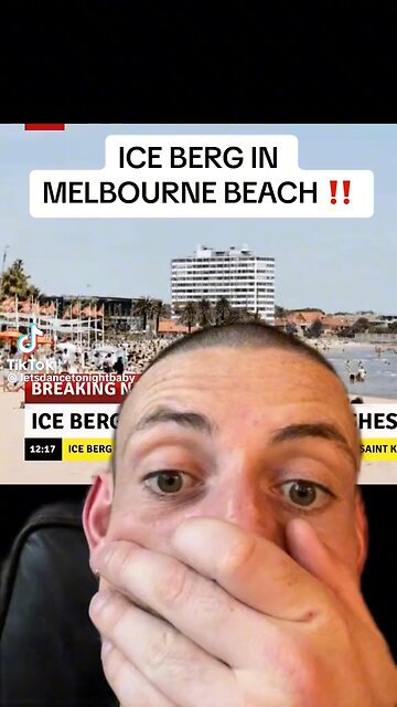 Massive iceberg in Melbourne Australia