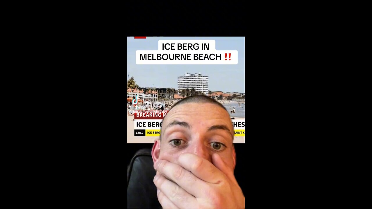 Massive iceberg in Melbourne Australia