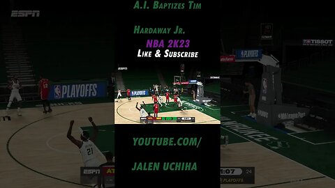 A.I. Baptizes Tim Hardaway Jr. #2023 #nba #2k23 #allen iverson #jalen uchiha #shorts