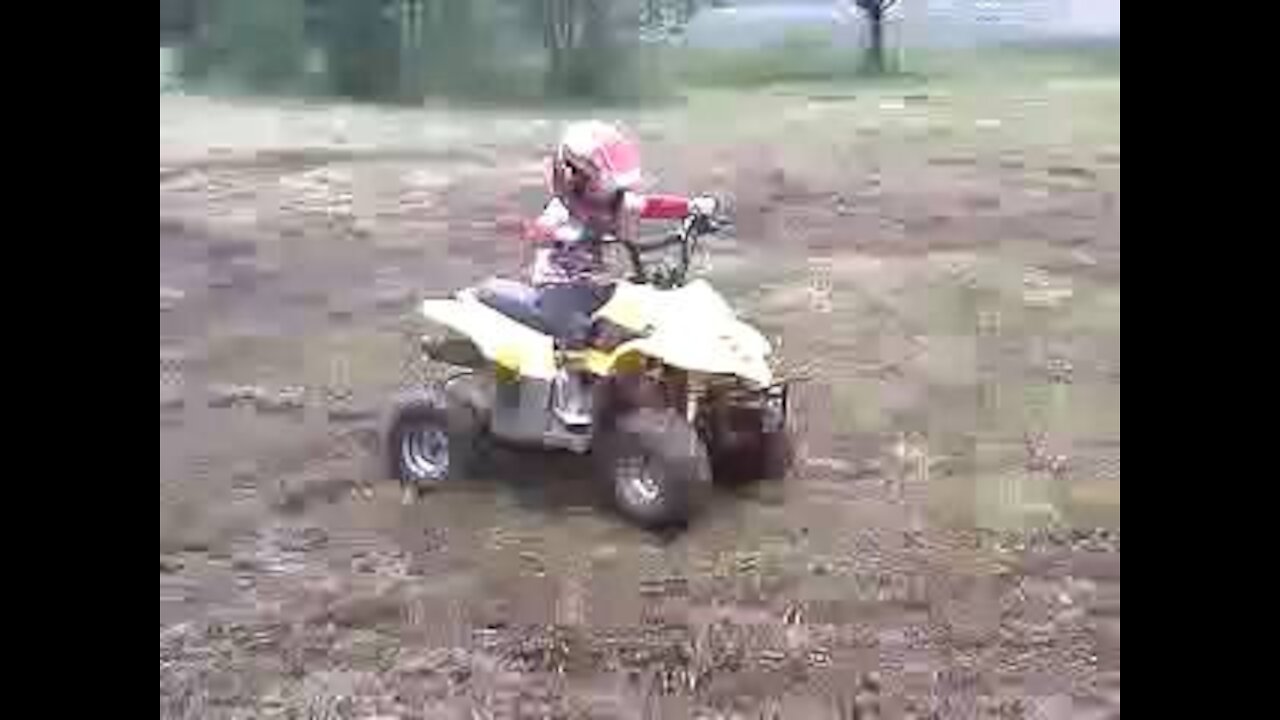 2 year old mudding