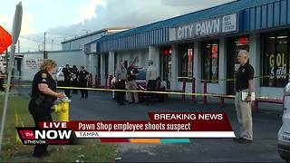 Pawn shop clerk fatally shoots attempted robber in Tampa