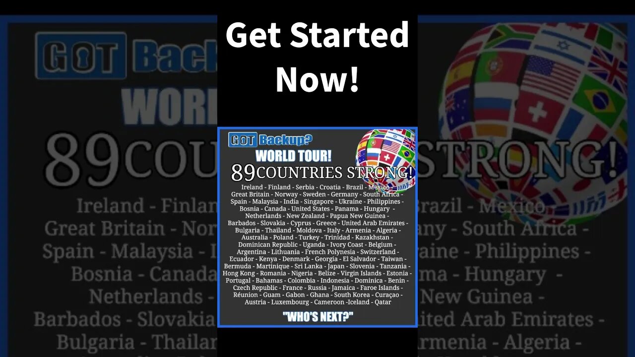 GOTBACKUP: 89 Countries... Insane Global Growth!