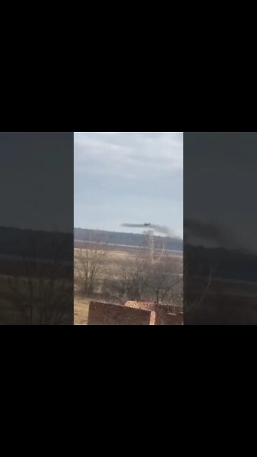 Ukraine helicopter attacking Russian airborne soldiers in Lviv