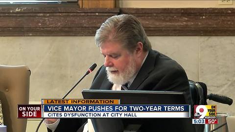 Vice mayor pushes for two-year terms