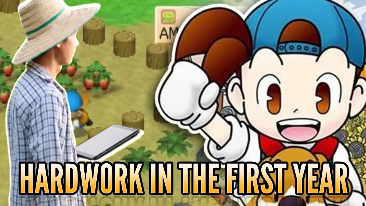 Hard Work in the First Year at the Spring | Harvestmoon Gameplay | Longplay NoCommentary