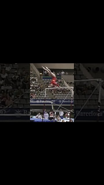 Li Li (CHN) on Bars - 1992 Olympics #shorts