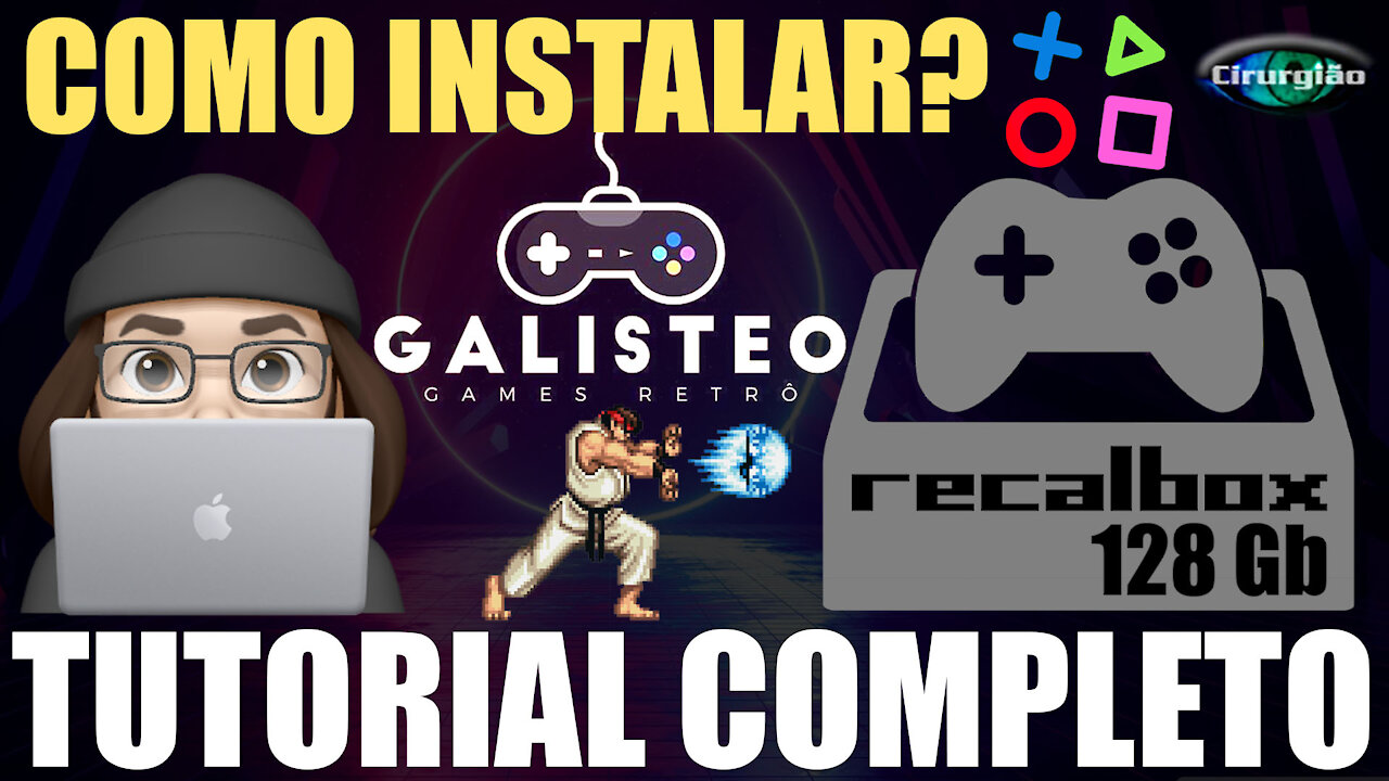 COMO INSTALAR SISTEMA Galisteo Cobalto V4 - 28 Gb 7.1.1 NO RECALBOX - LINK NA DESCRIÇÃO Cir. Videos