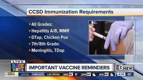 Important vaccine reminders