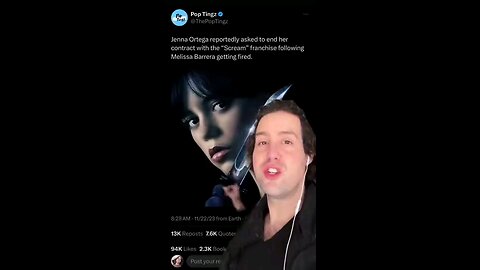 Jenna asked to be dropped from Scream following firing of Melissa Barrera for her pro-palestine post