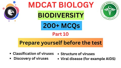 200+ MCQs on Biodiversity Part 10| MDCAT 2024|