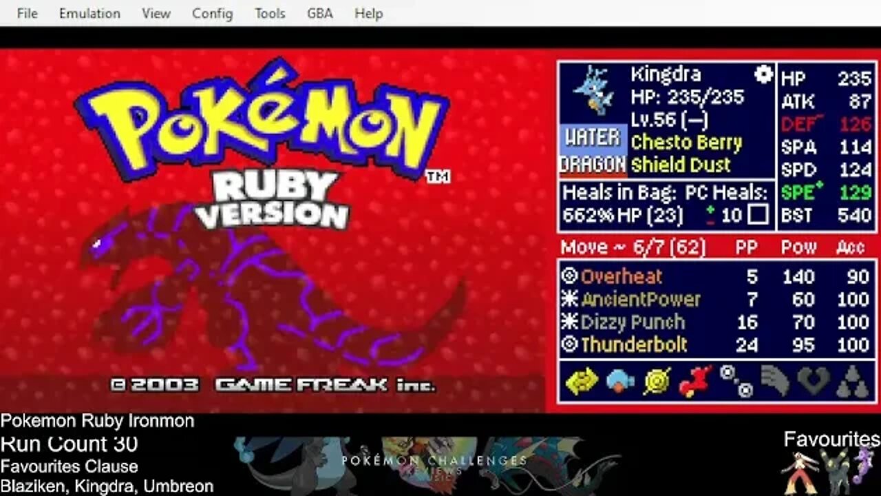 Pokémon Kaizo Ironmon Challenge Ruby Live Stream (30+ resets) (Kilo) HARDER THEN FIRE RED???