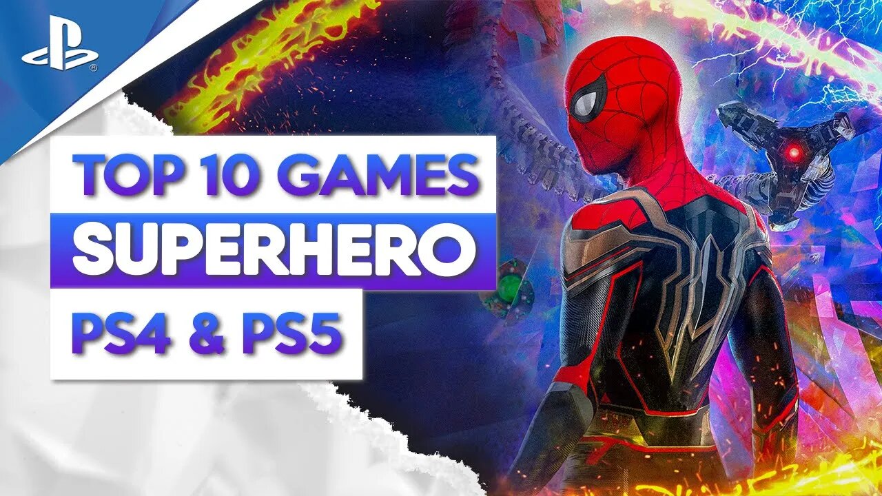 TOP 10 BEST SUPERHERO Games PS4 & PS5