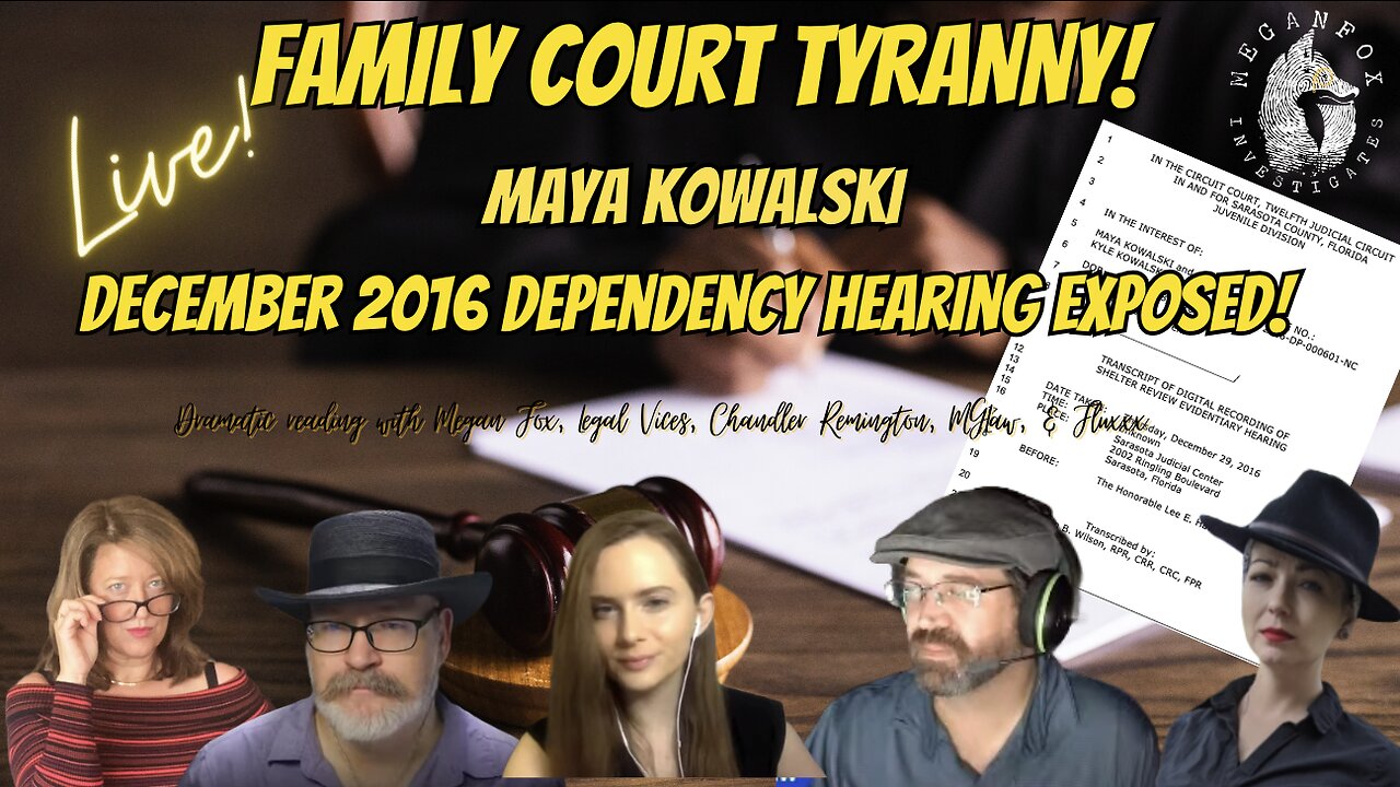 Family Court Tyranny Exposed! December 2016 Dependency Hearing for Maya Kowalski