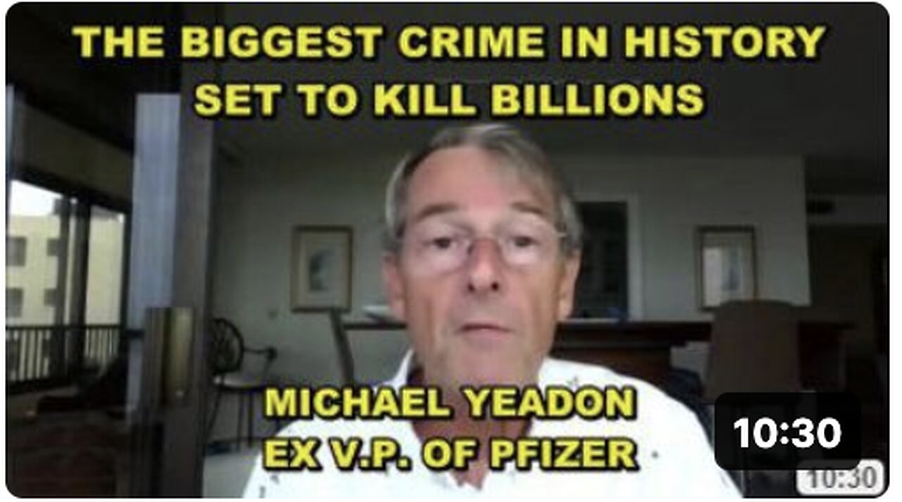 THE BIGGEST CRIME IN HISTORY IS SET TO BE UNLEASHED AND WILL KILL BILLIONS IF NOT STOPPED