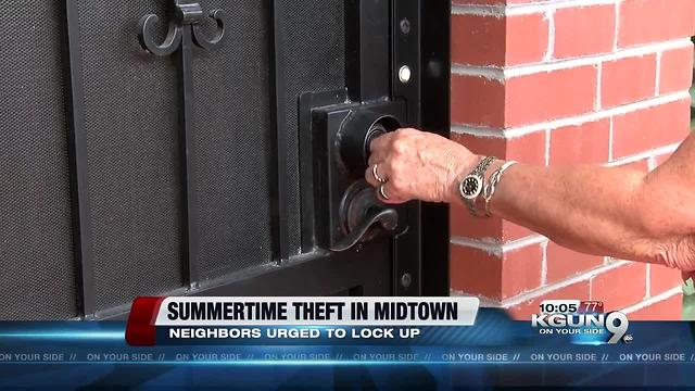 Summertime burglaries up in Midtown neighborhood