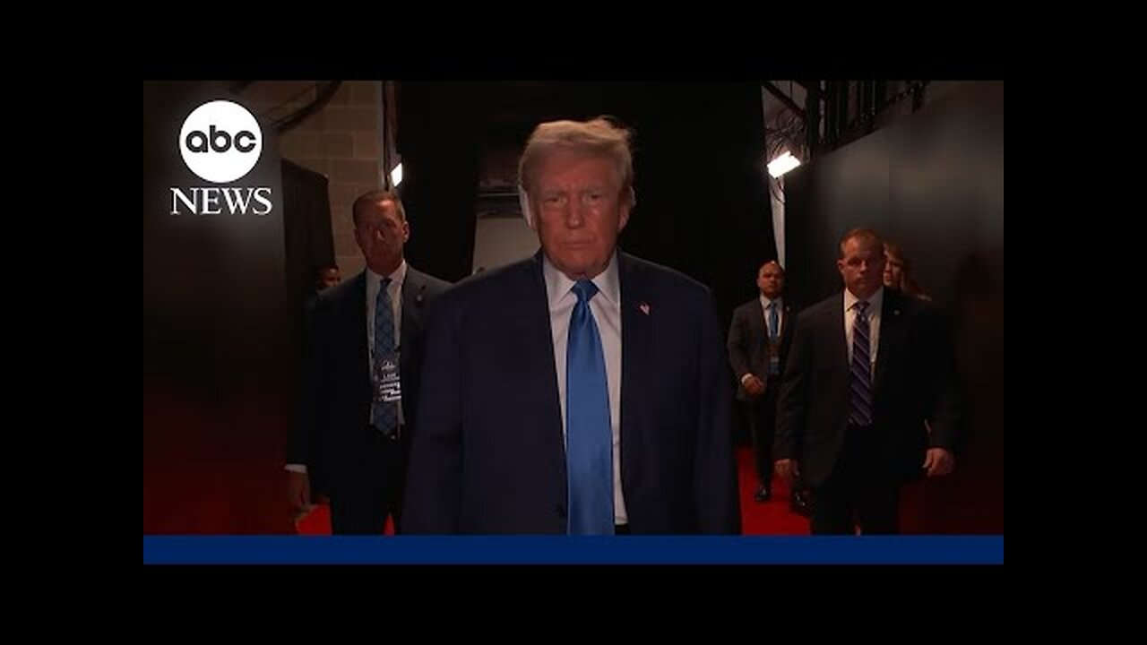 Donald Trump makes his entrance at the RNC day 2