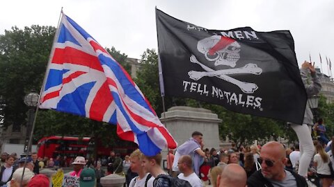London Lockdown Protest, 24th July 2021 - Part 2: Dead men tell no tales...