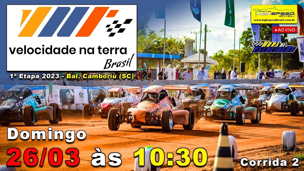 VELOCIDADE NA TERRA BRASIL | Autocross | Corrida 2 | 1ª Etapa 2023 | Bal. Camboriú (SC) | Ao Vivo