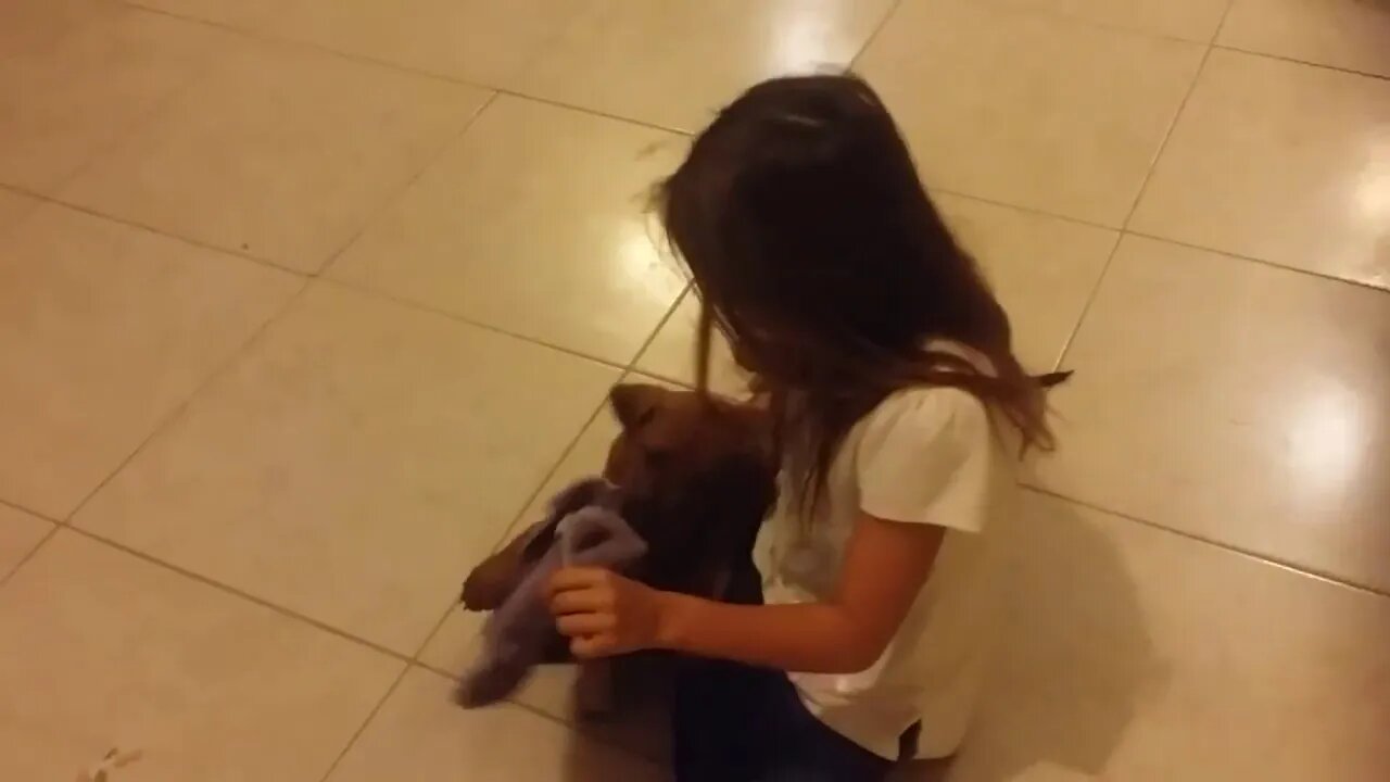 Tasha plays with baby Jethro 36