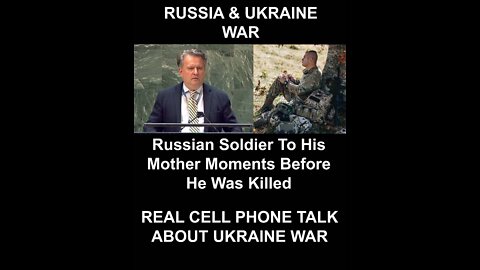 Russian Soldier Talk With Mom Before He Was Killed