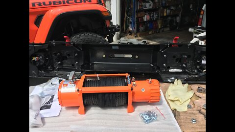 Autodayplus 13K Winch on Jeep Wrangler JL