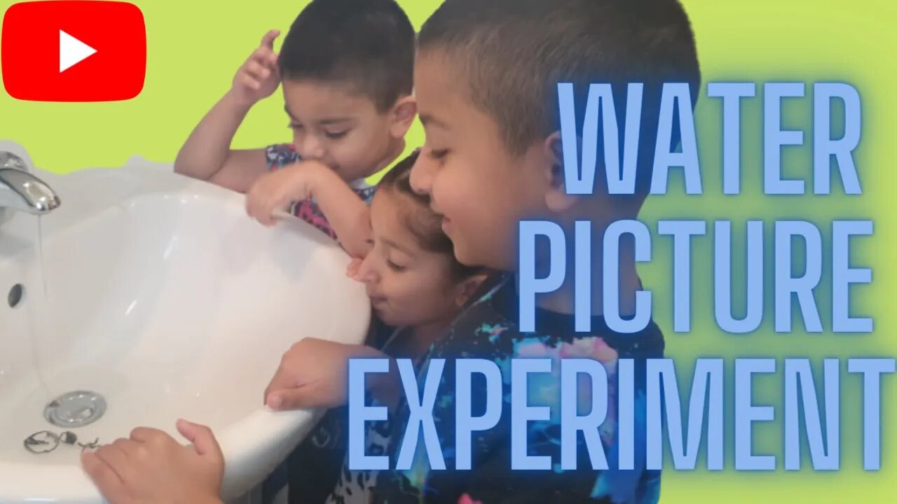 TRY THIS Water Picture Experiment In The Sink! With Super Kids