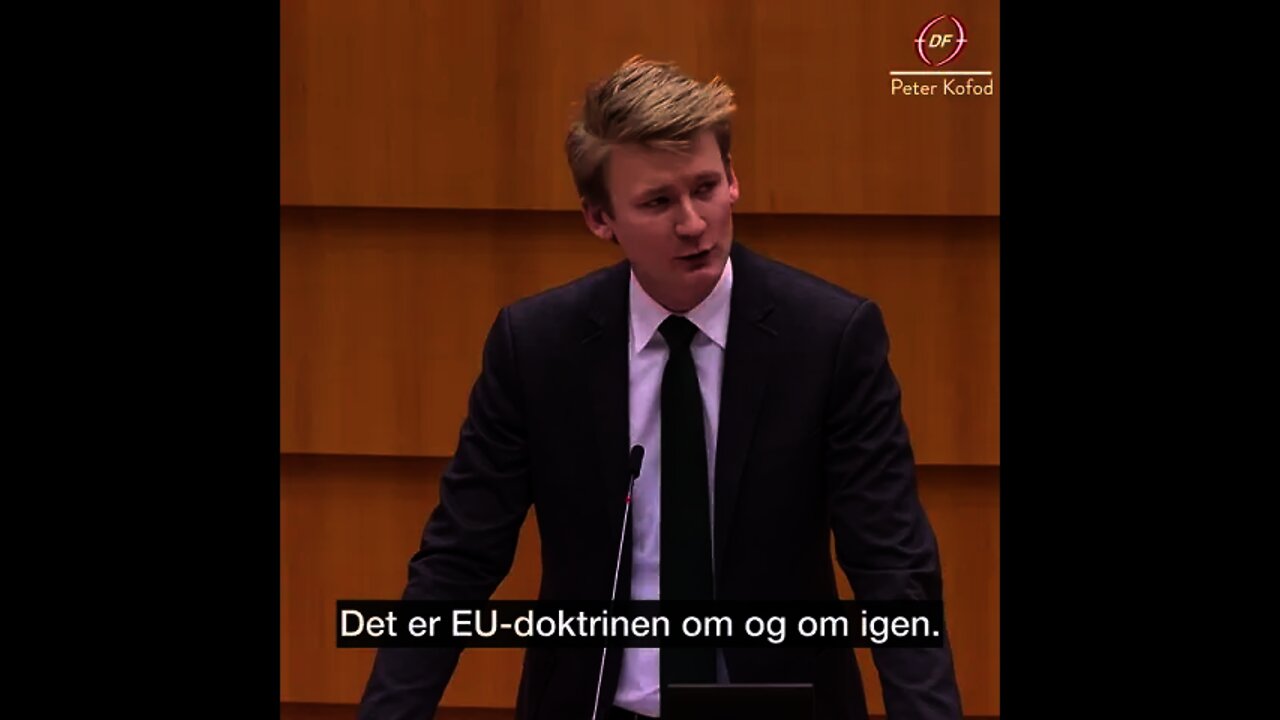 Peter Kofod gennemtæsker EU teknokrat tyranerne verbalt! Lad os komme UD AF EU! EU er lort på lort!