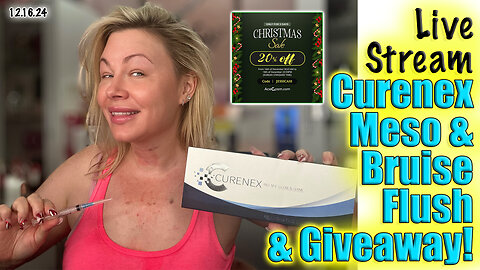 Live CUrenex Meso and Bruise Flush, and GIVEAWAY! ACecosm sale code Jessica10 saves 20%