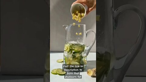 Ginger, Citrus, and Herb Infused Water For Weight Loss: Your Weight Loss Elixir Recipe #shorts