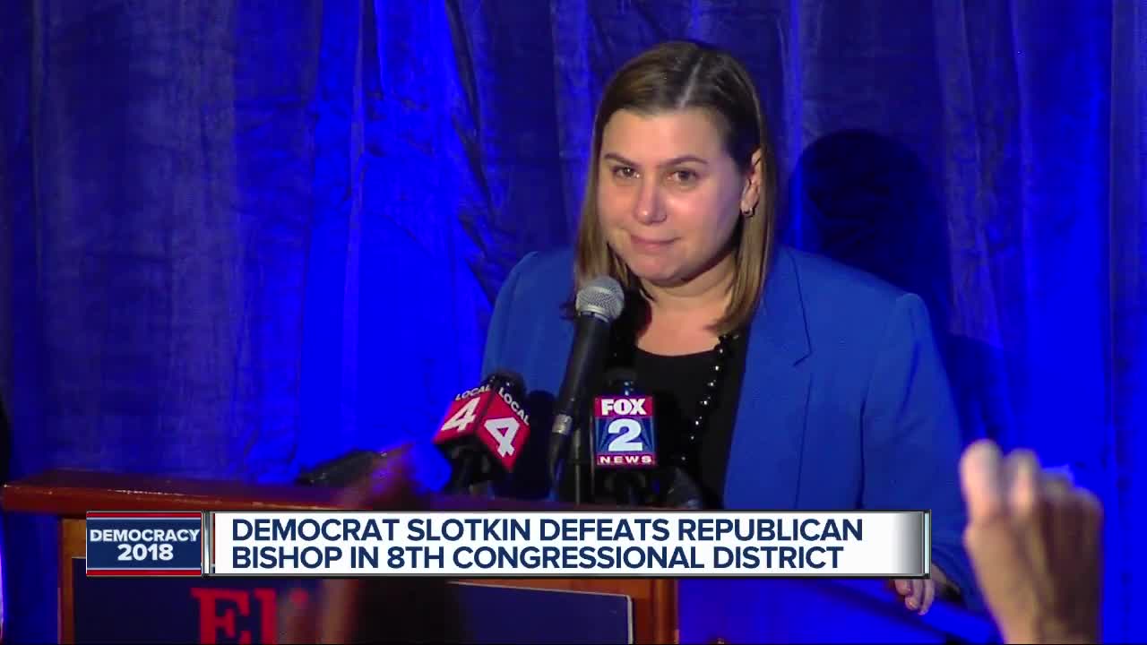 Democrat Elissa Slotkin defeats Rep. Mike Bishop in MI's 8th Congressional district