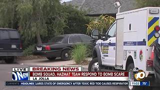 Bomb squad called to La Jolla home