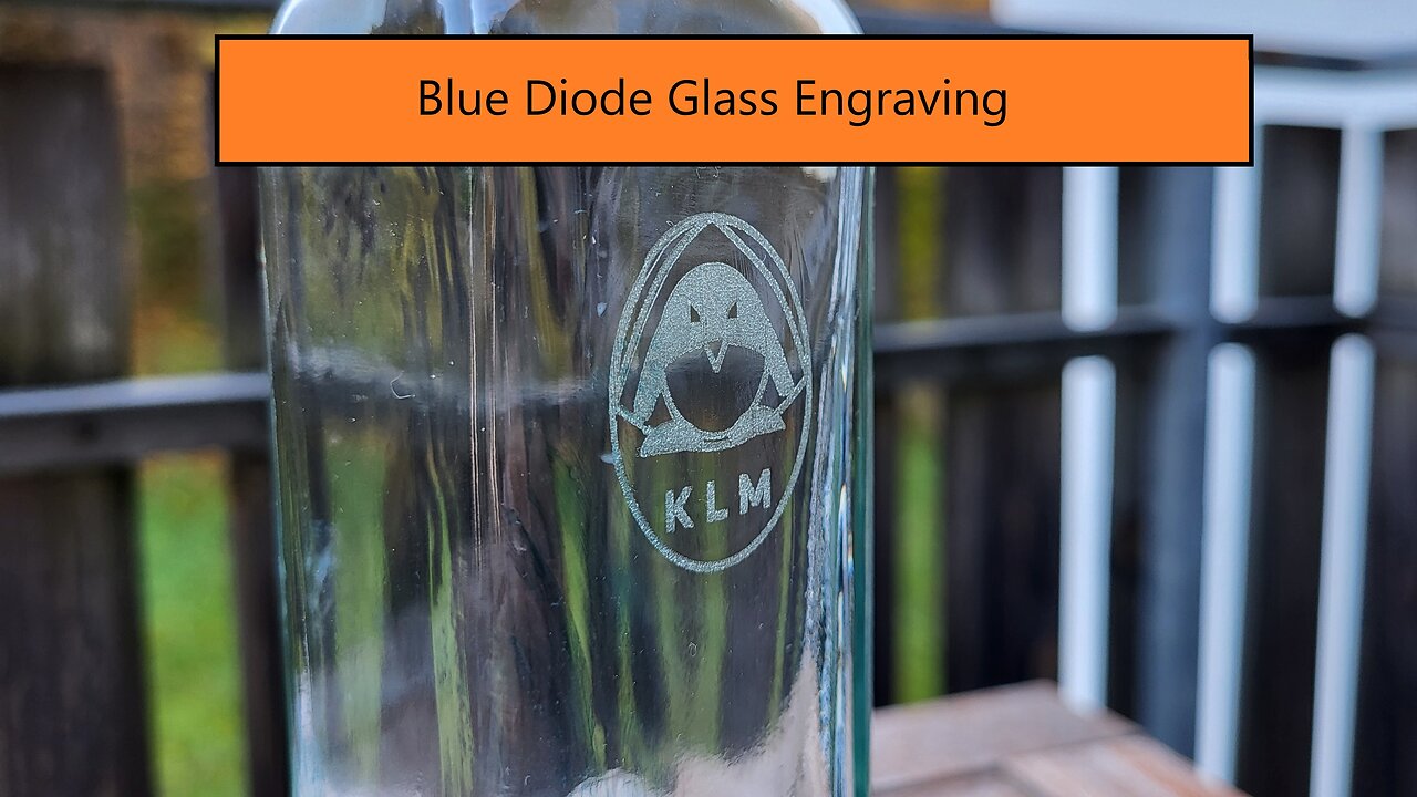 I tried engraving Glass with a Blue Laser