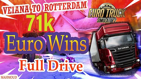 WOW ! 71K EURO 😮 AWARDS, full Drive Trucks 😍 | Viaana to Rotterdam| EURO TRUCK SIMULATOR VOL.2