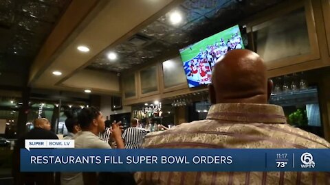 Restaurants stay busy on Super Bowl Sunday