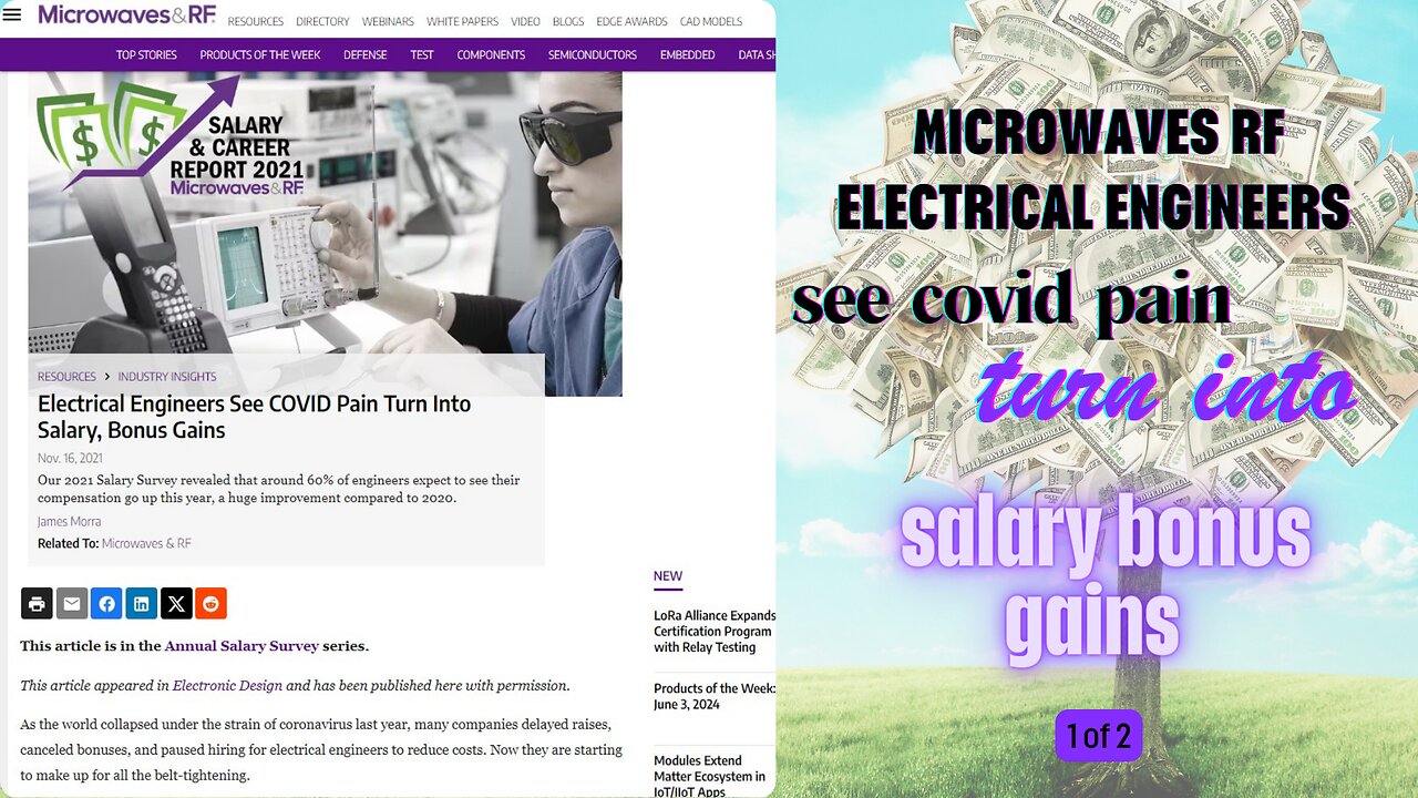 microwaves rf electrical engineers see covid pain turn into salary bonus gains 1 of 2