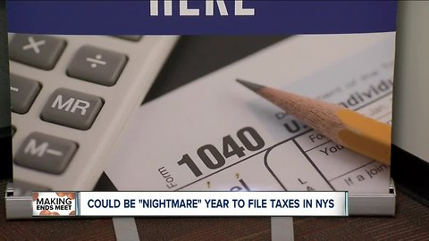 Could be a "nightmare" year to file taxes in NYS