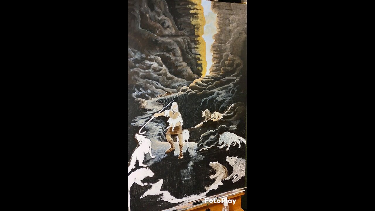 painting further into the valley of the shadow of death