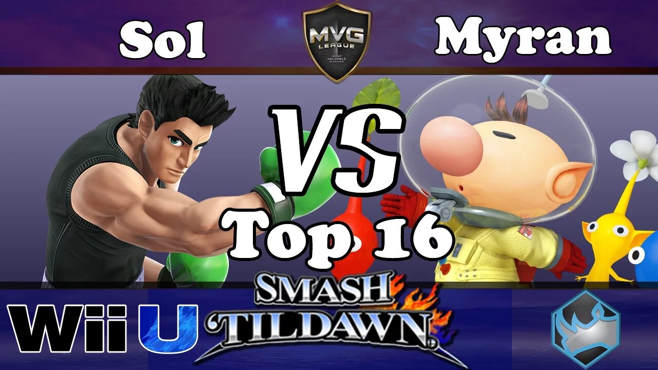 MVG|Sol (Little Mac) vs. Myran (Olimar) - SSB4 Top 16 - Smash 'til Dawn