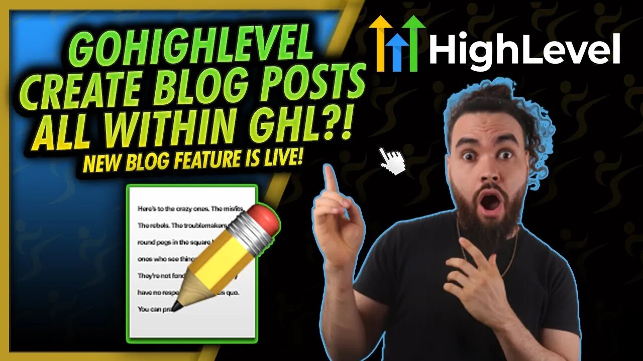 GoHighLevel New Blog Post Feature 📝 How To Integrate Blogs In Your GoHighLevel Funnels GHL Tutorial