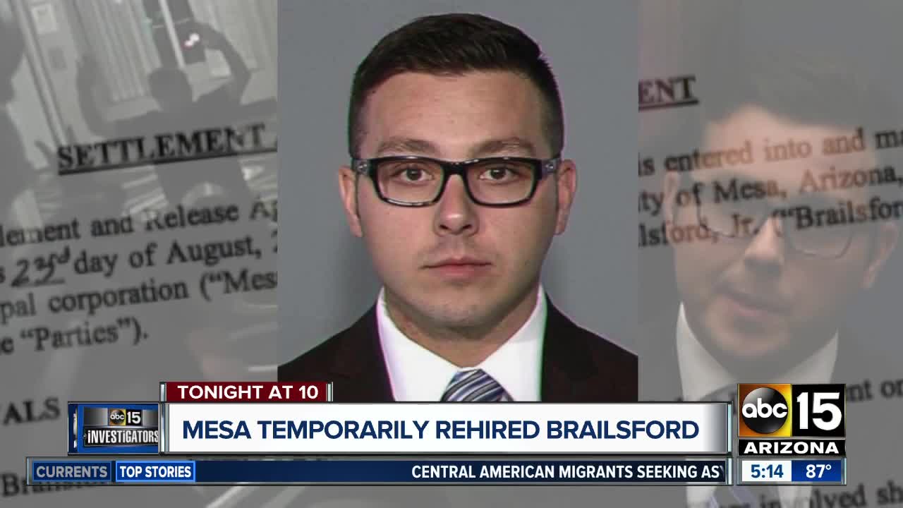 Brailsford temporarily rehired by Mesa PD