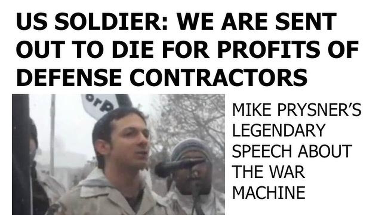 US SOLDIER: WE MUST STOP SACRIFICING LIVES FOR DEFENSE CONTRACTORS