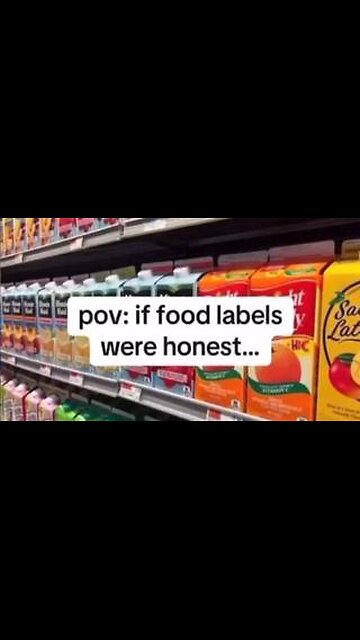 IF FOOD LABELS WERE ONLY HONEST… 😂