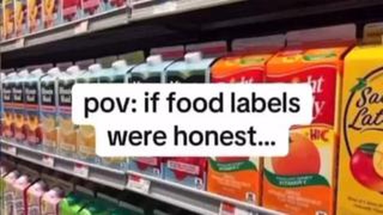 IF FOOD LABELS WERE ONLY HONEST… 😂