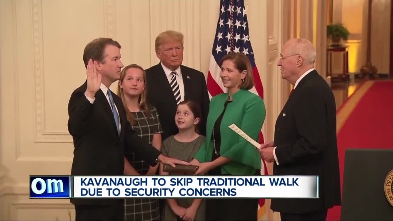 Kavanaugh to skip traditional walk