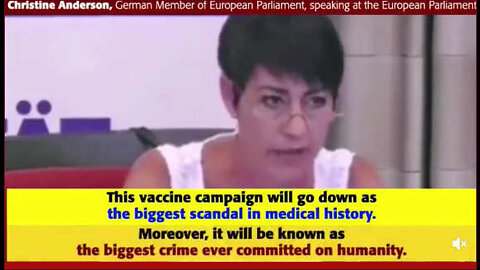 Christine Anderson Protests Covid Vaccines As Crimes Against Humanity