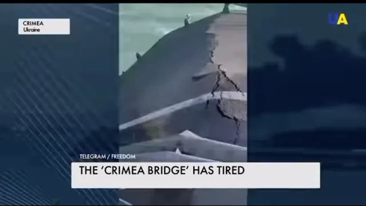 Crimea bridge heavily damaged In large explosion