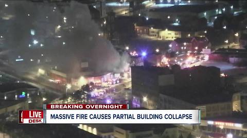 Massive fire caused Buffalo building to collapse