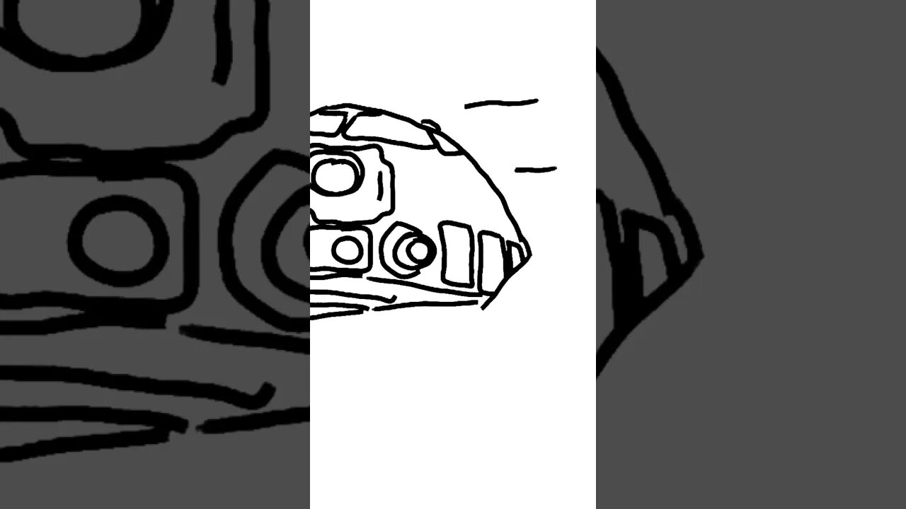 Drawing Comicbook R2-D2 from Showdown on the Smugglers Moon #starwars #r2d2 #drawing