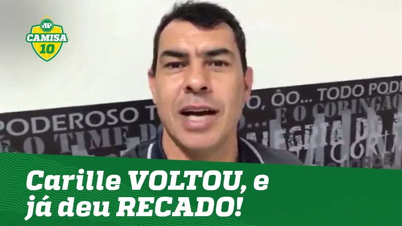 Ele VOLTOU! OLHA o que Carille falou à torcida do Corinthians!