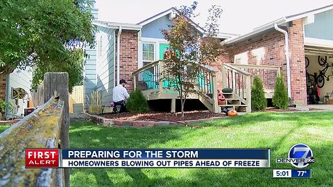 Homeowners reach out to busy plumbing companies to blow their home's pipes